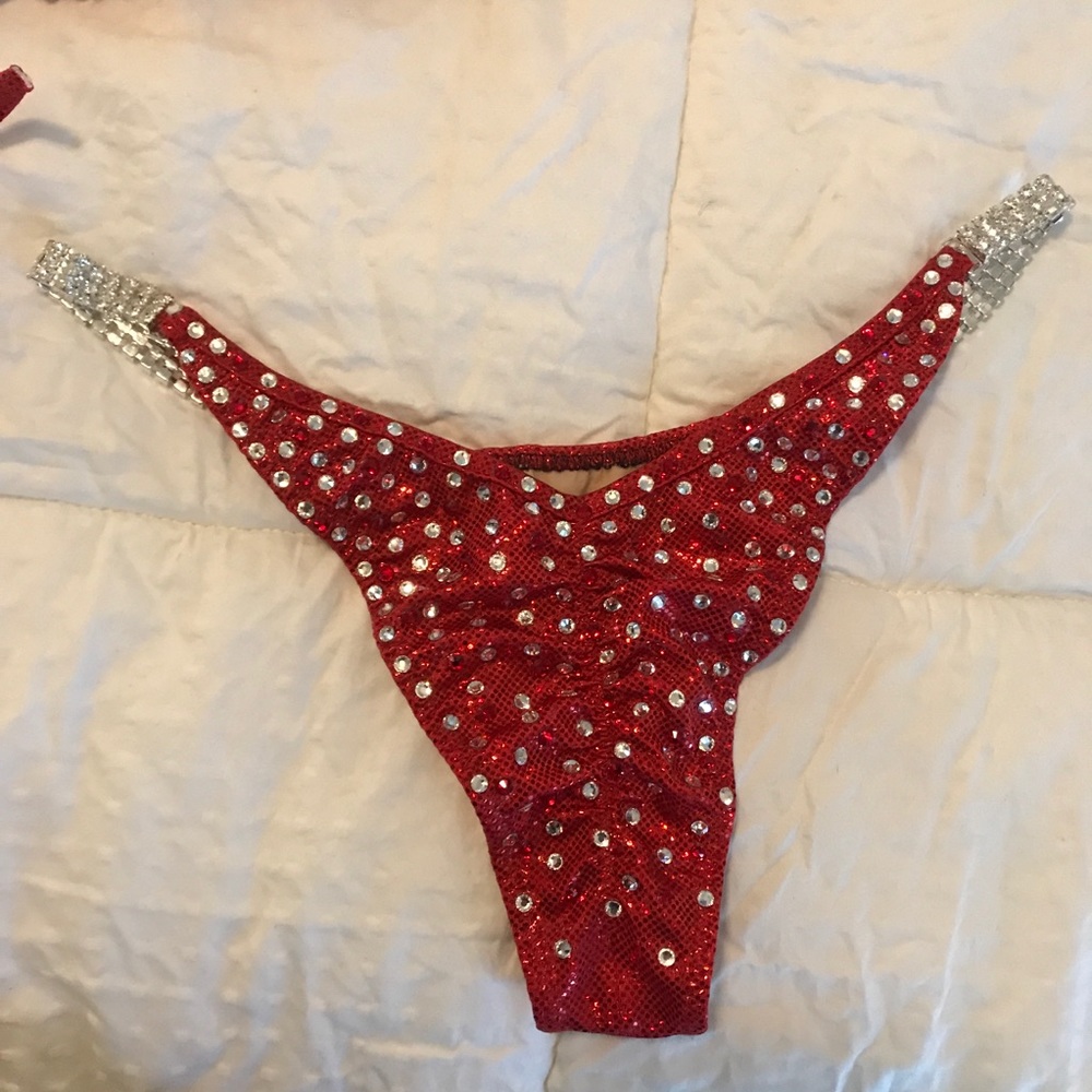 Red Full Bikini Competition Suit - image 4